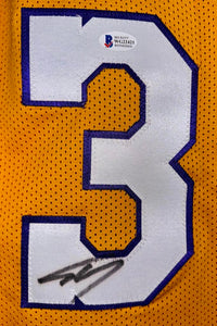 Shaquille O'Neal Signed Custom Gold Lakers Jersey -  Beckett COA #01