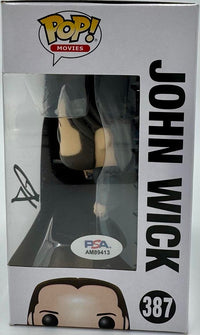 Keanu Reeves Signed Funko Pop #387 (John Wick)  - PSA COA #02