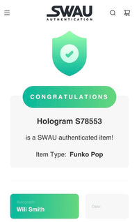 Will Smith Signed Funko Pop #80 (Muhammad Ali) White Ink  - SWAU