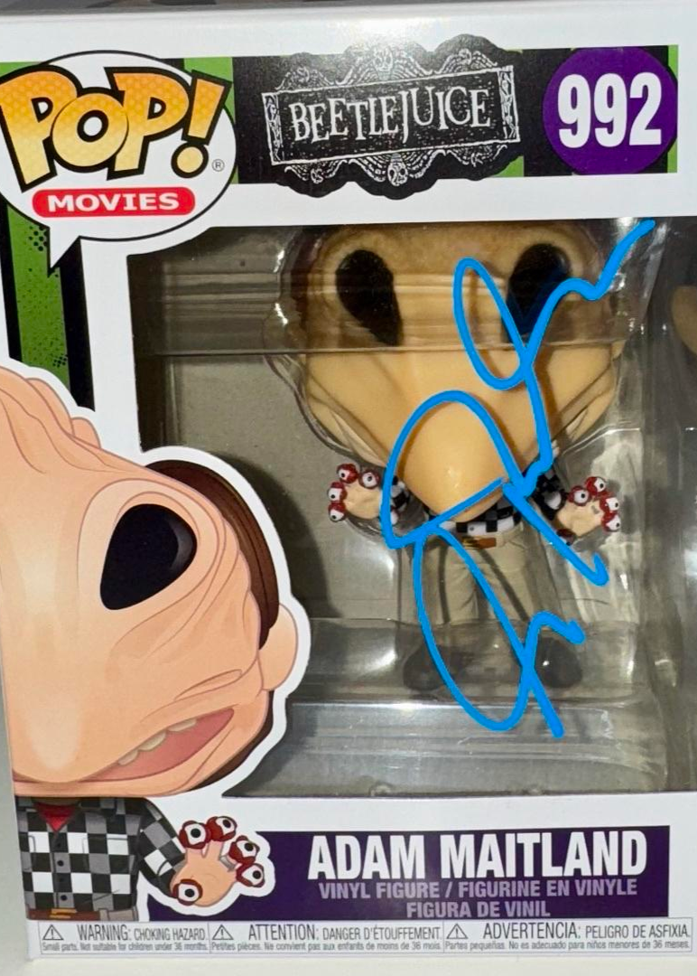 Alec Baldwin Signed Funko Pop #992 "Adam Maitland" (Beetlejuice) Blue Ink -  Beckett COA