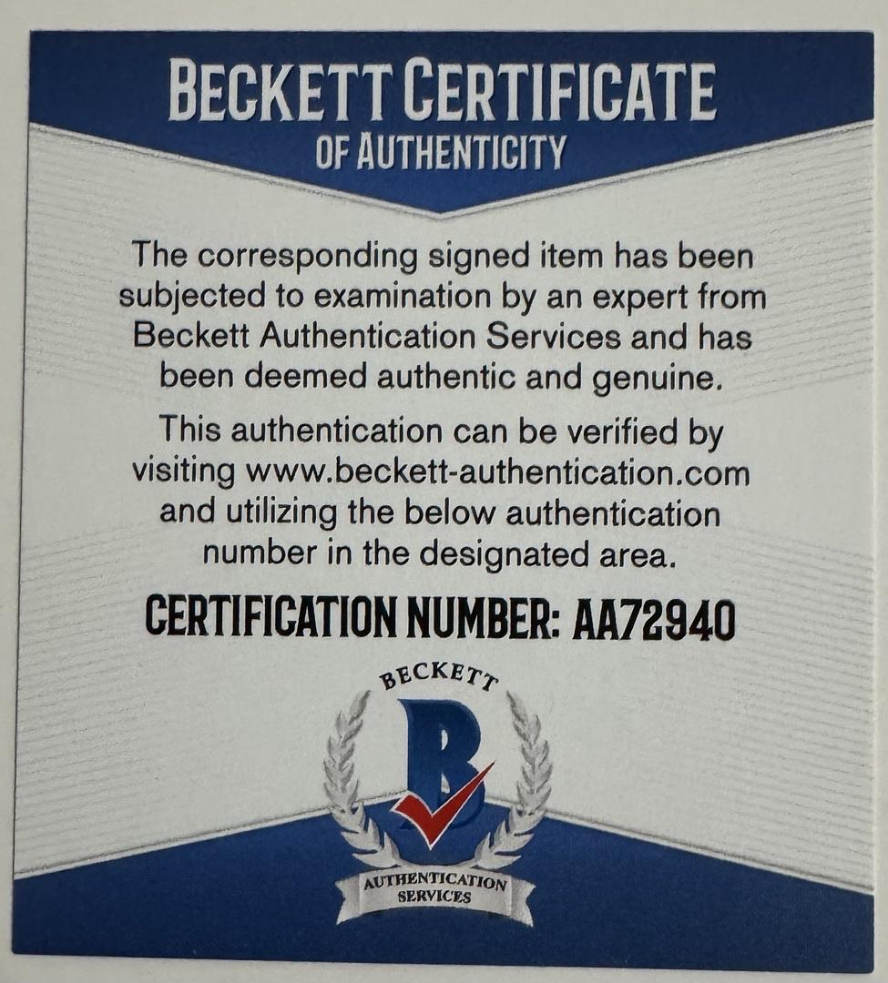 Christian Bale & Tom Hardy Signed 11x14 (Batman Dark Knight) - Beckett COA