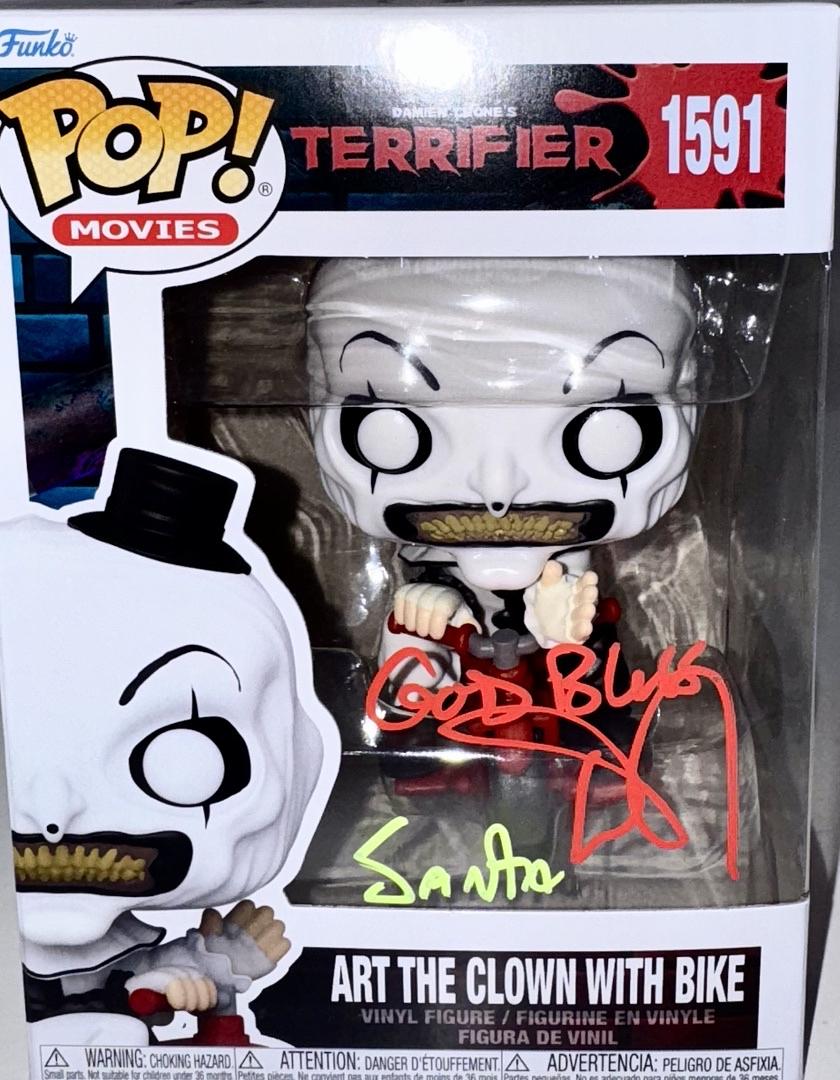 Daniel Roebuck Signed Funko Pop #1592 "Art The Clown" (Terrifier) w/Inscription - SWAU #04
