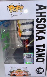 Ashley Eckstein Signed Funko Pop #268 "Ahsoka" (Star Wars) w/Inscription - Official Pix #01