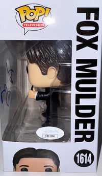 David Duchovny Signed Funko Pop #1614 "Fox Mulder" X-Files (Blue Ink) - JSA COA #04