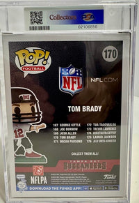 Tom Brady Autographed Tampa Bay Buccaneers Funko Pop #170 PSA/DNA Graded & Fanatics COA