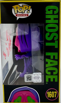 Matthew Lillard Signed Funko Pop #1607 Ghost Face Blacklight Variant (Scream) - OC Celebrity Marketing #03