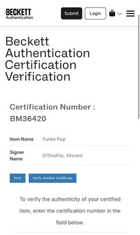 Vincent D'Onofrio Signed Funko Pop #1336 "Kingpin" (Echo) - Beckett COA