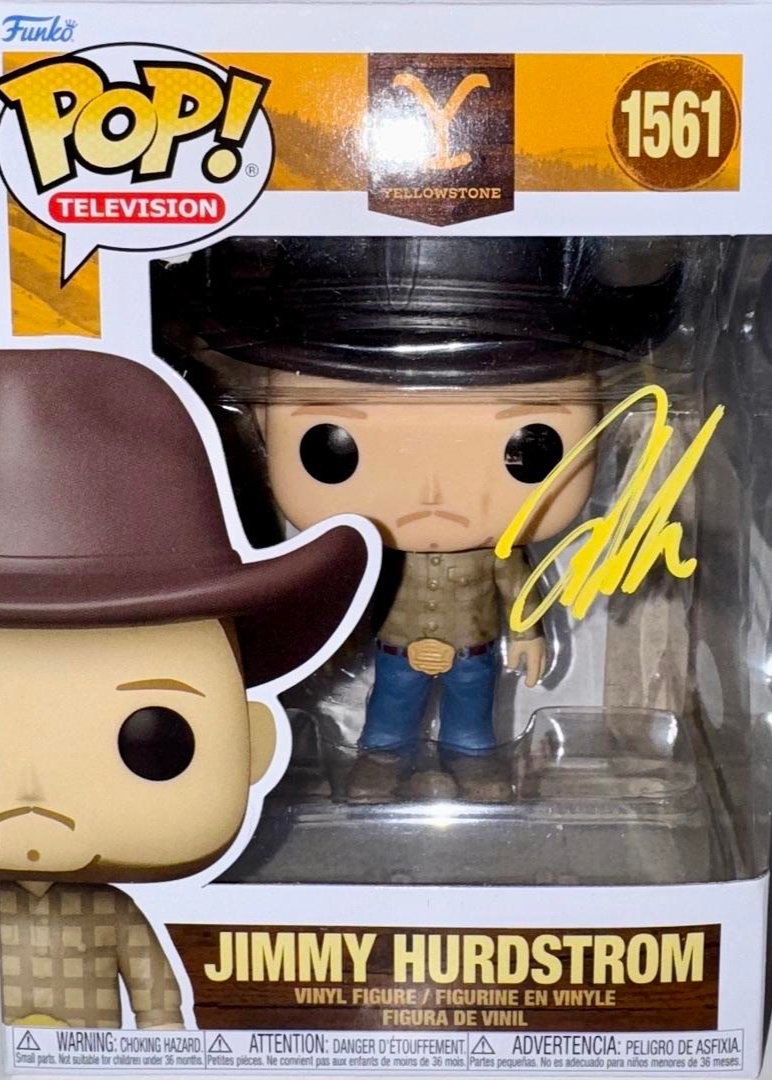 Jefferson White Signed Funko Pop #1561 "Jimmy  Hurdstrom" (Yellowstone) - JSA COA  #01