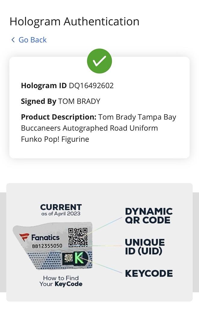 Tom Brady Autographed Tampa Bay Buccaneers Funko Pop #170 PSA/DNA Graded & Fanatics COA