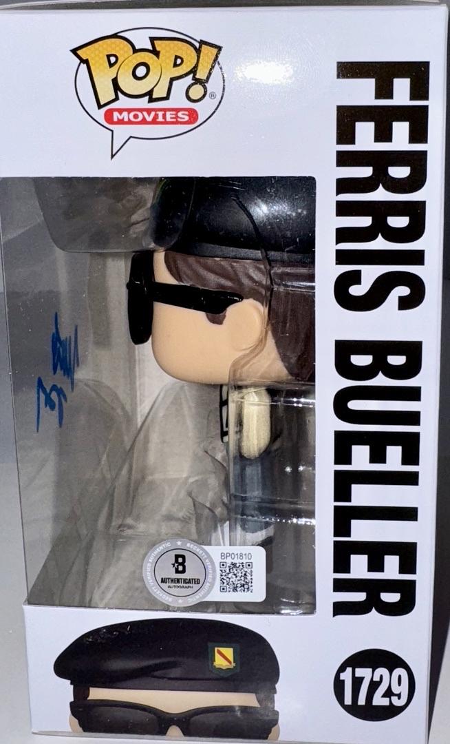 Matthew Broderick Signed Funko Pop Pop Beckett COA
