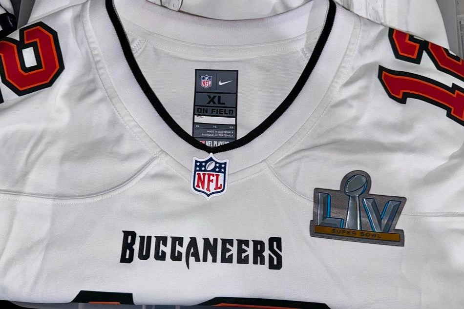 Tom Brady Autographed Custom Hand Painted Tampa Bay Buccaneers Jersey 1/1 Fanatics & GOAT COA