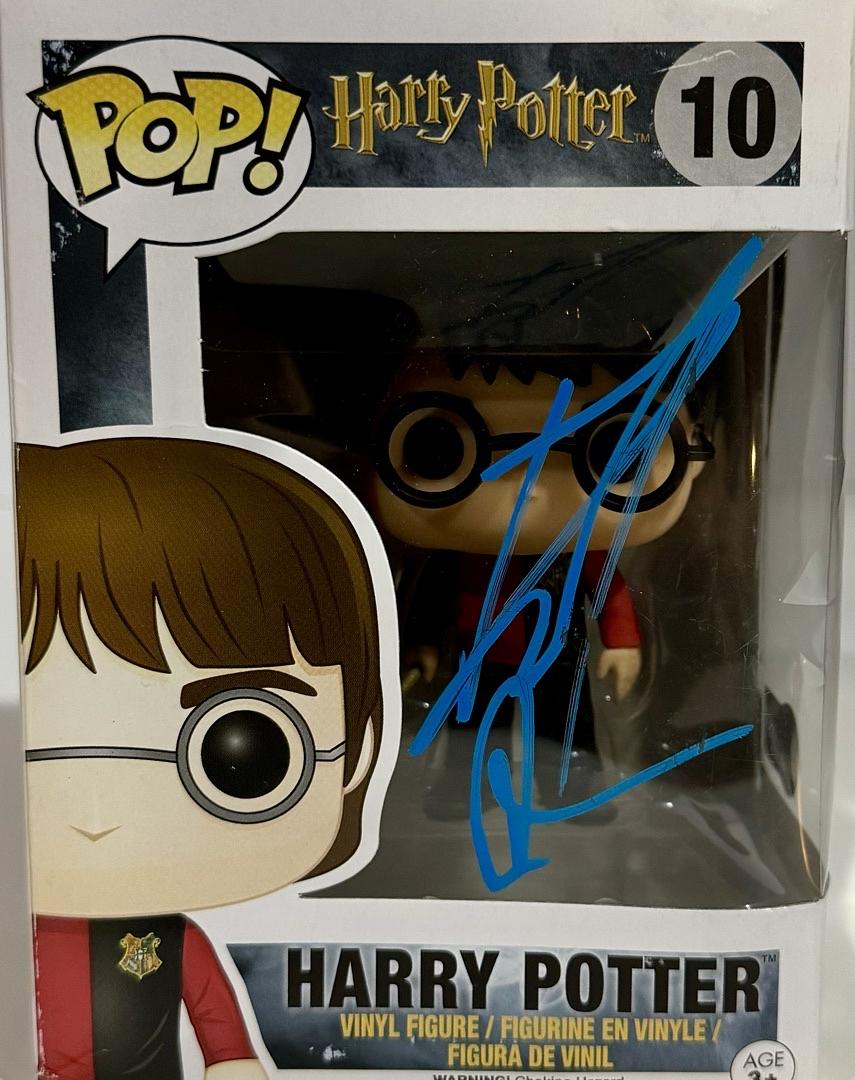 Daniel Radcliffe Signed Funko Pop #10 "Harry Potter" (Blue Ink) - Beckett COA #01