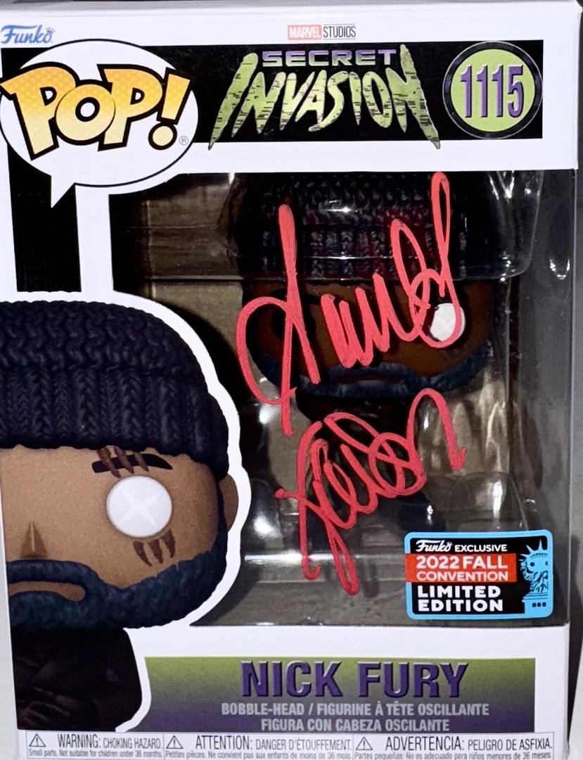 Samuel L. Jackson Signed Funko Pop #1115 Nick Fury (Avengers / Marvel Secret Invasion)  - Beckett COA