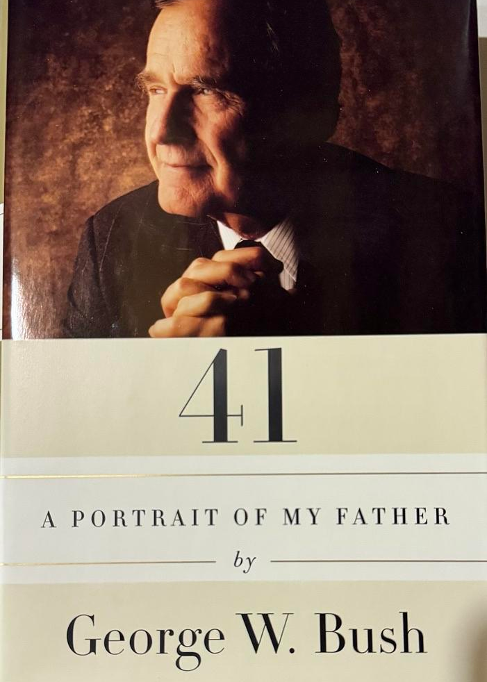 George HW Bush & George W Bush Dual Signed Book "41 - A Portrait Of My Father" - Premier Collectibles & JSA COA