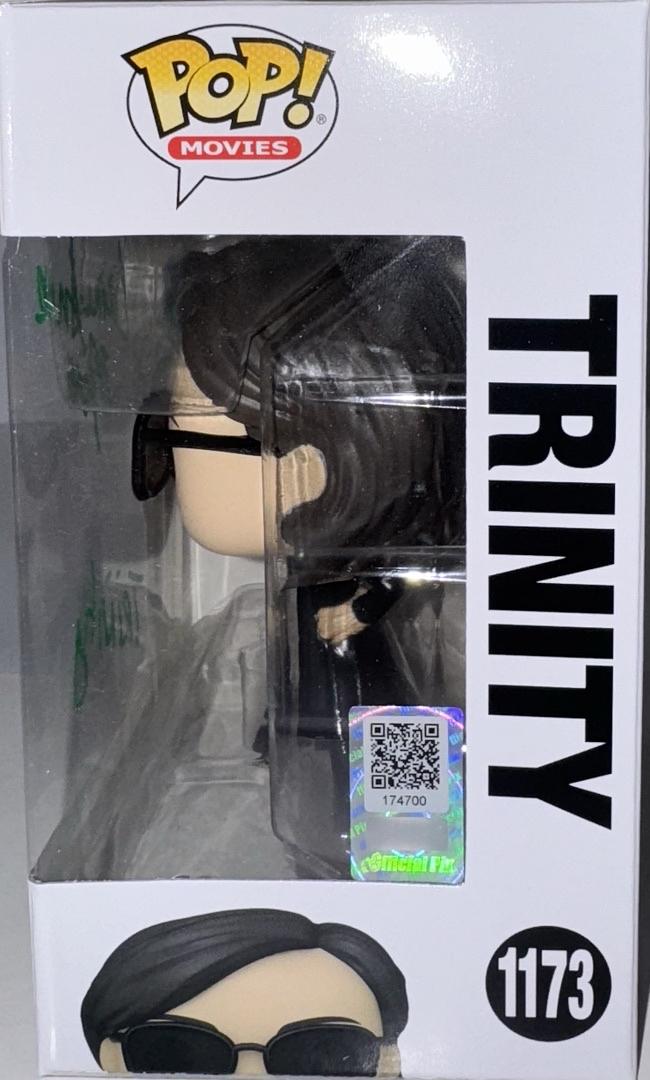 Carrie Anne Moss Signed Funko Pop #1173 "Trinity" (Matrix) - Official Pix #01