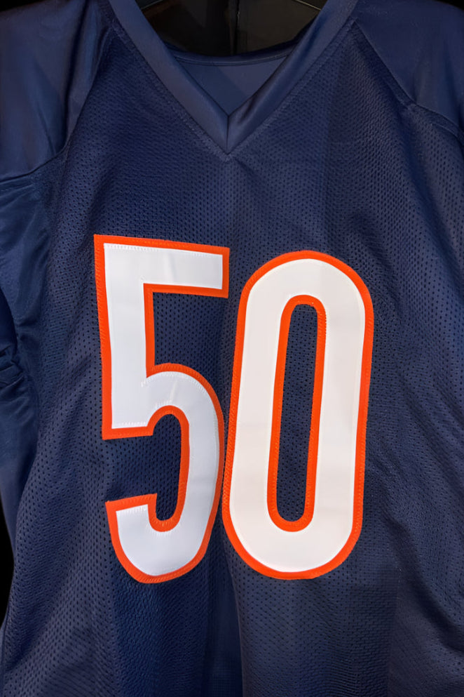 Mike Singletary Signed Custom Bears Jersey w/ HOF Inscription - Schwartz COA #01