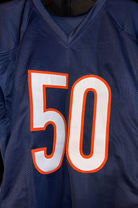 Mike Singletary Signed Custom Bears Jersey w/ HOF Inscription - Schwartz COA #01