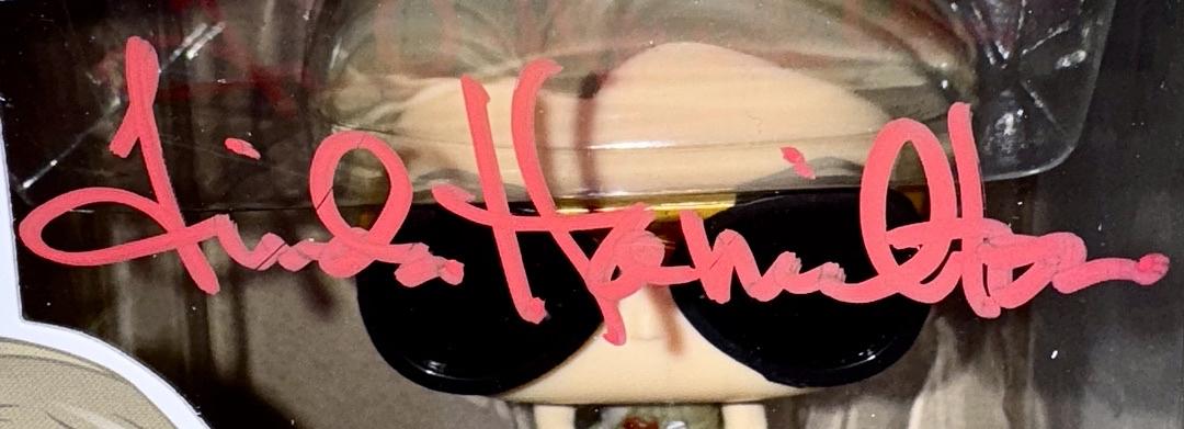 Linda Hamilton Signed Funko Pop #818 Sara Connor (Terminator) - Beckett COA #01