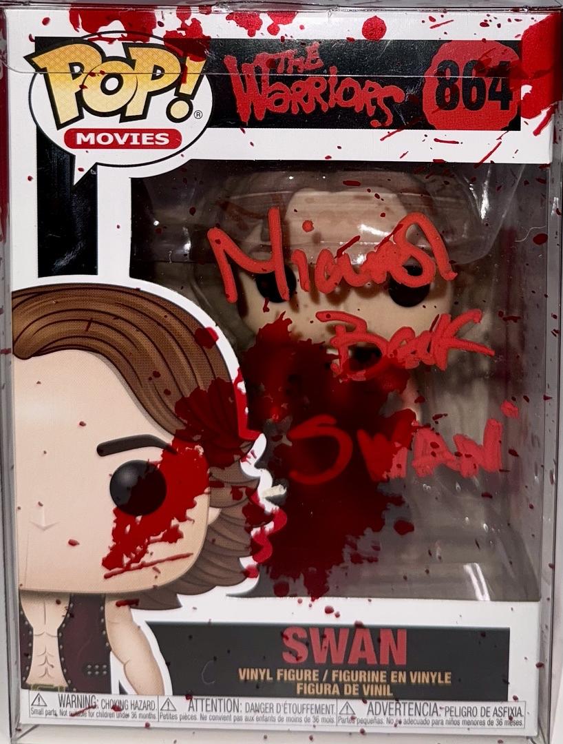 Michael Beck Signed Funko Pop #864 "Swan" (The Warriors) - Beckett COA #02