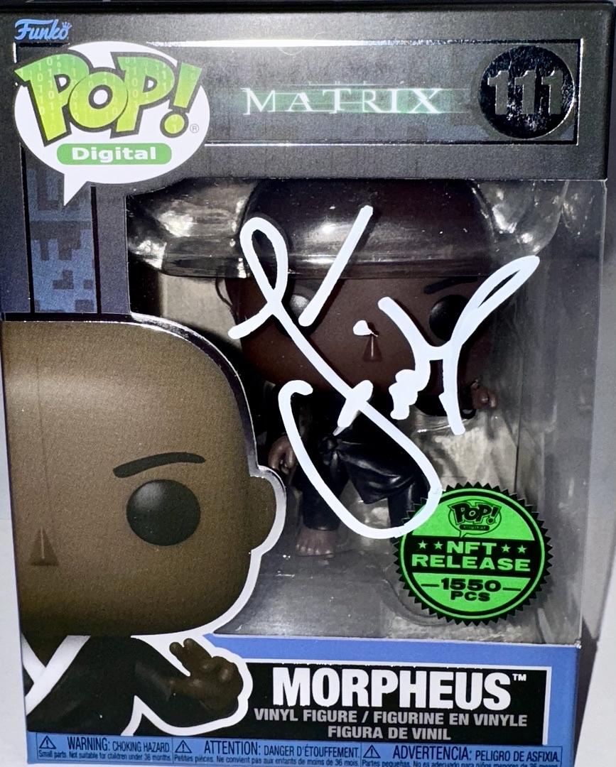 Laurence Fishburne Signed Limited Edition Funko Pop #111 Morpheus (The Matrix) - Beckett COA