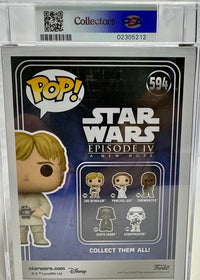 Mark Hamill Signed Funko Pop #594 Luke Skywalker / Star Wars -  PSA Graded & Beckett COA