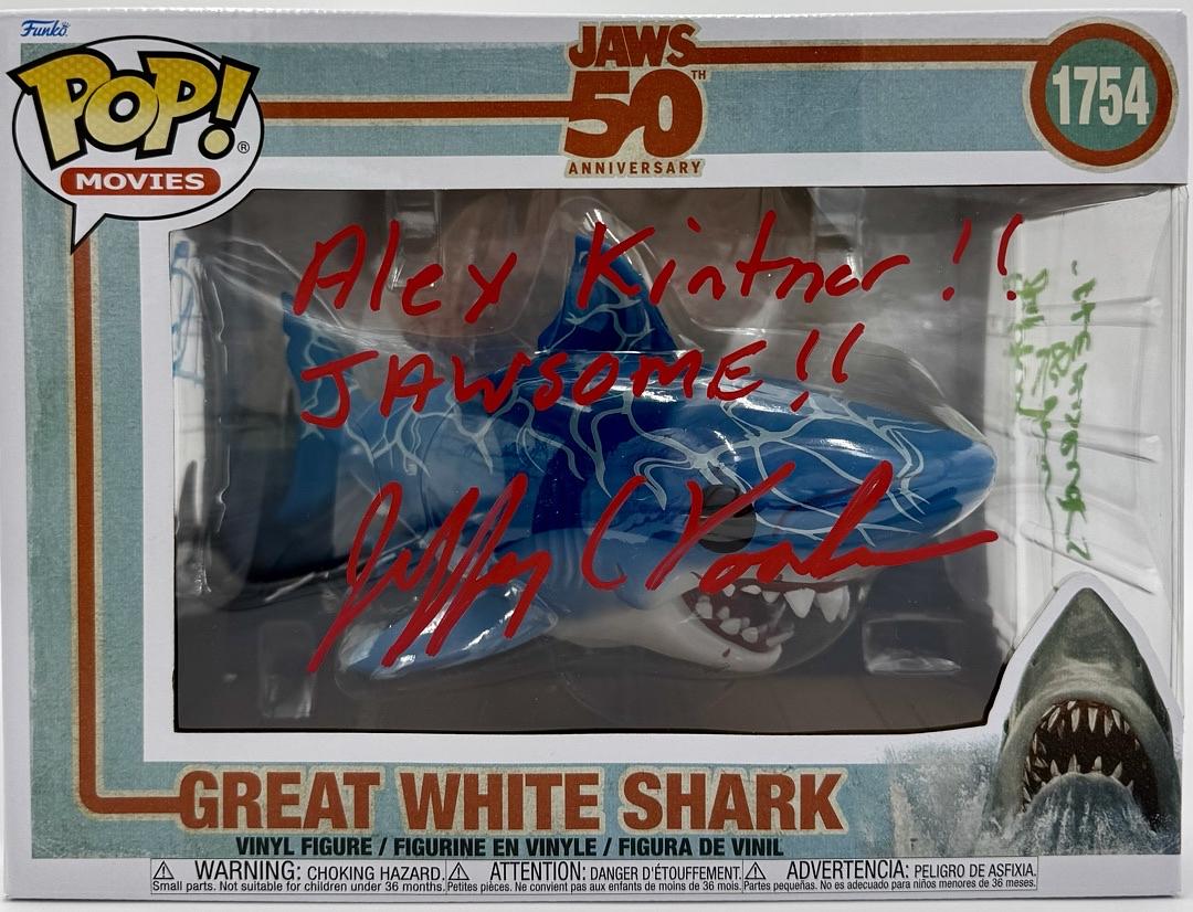 Richard Dreyfuss, Jeffrey Kramer, Jeffrey Vorhees, Stephen and Jonathan Searle, Signed Funko Pop #1754 (Jaws) - Beckett COA #01