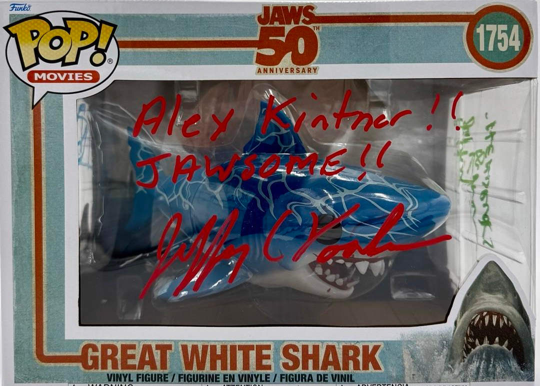 Richard Dreyfuss, Jeffrey Kramer, Jeffrey Vorhees, Stephen and Jonathan Searle, Signed Funko Pop #1754 (Jaws) - Beckett COA #01