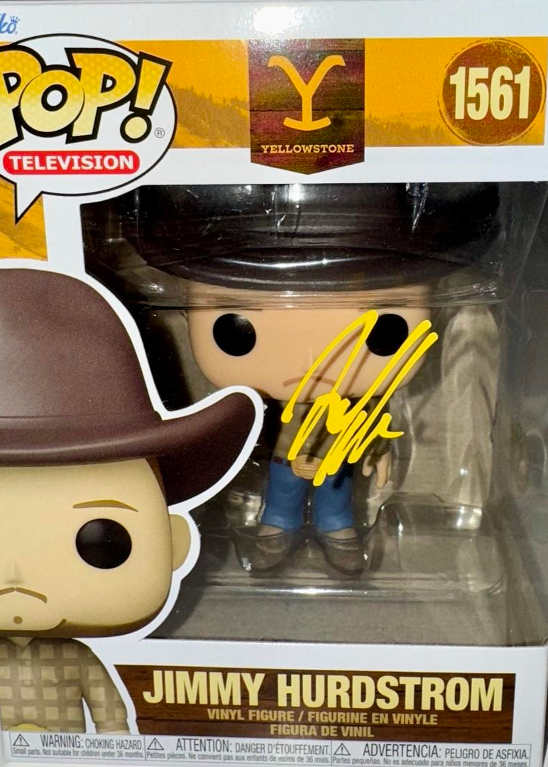 Jefferson White Signed Funko Pop #1561 "Jimmy  Hurdstrom" (Yellowstone) - Beckett COA #01