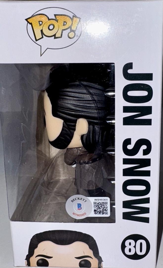 Kit Harington Signed Funko Pop #80 "Jon Snow" (Game Of Thrones) - Beckett COA #02