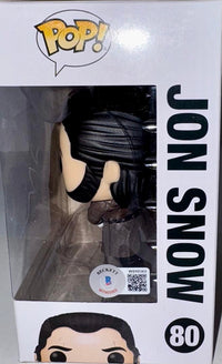 Kit Harington Signed Funko Pop #80 "Jon Snow" (Game Of Thrones) - Beckett COA #02