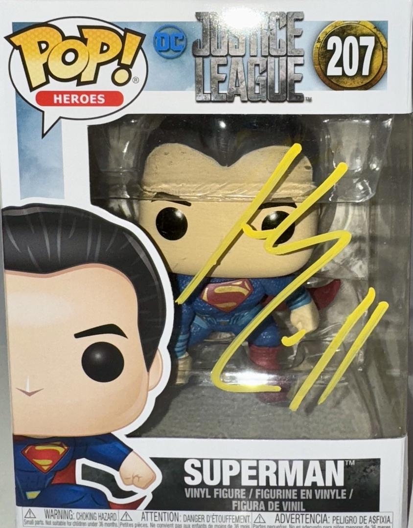 Henry Cavill Signed Funko Pop #207 "Superman" (Justice League) - JSA COA