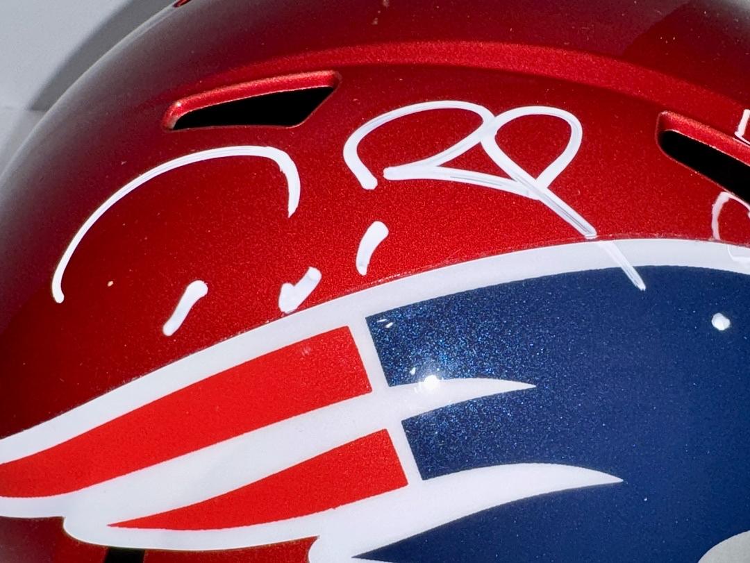 Tom Brady Autographed Full Size Replica Speed Helmet - Fanatics COA