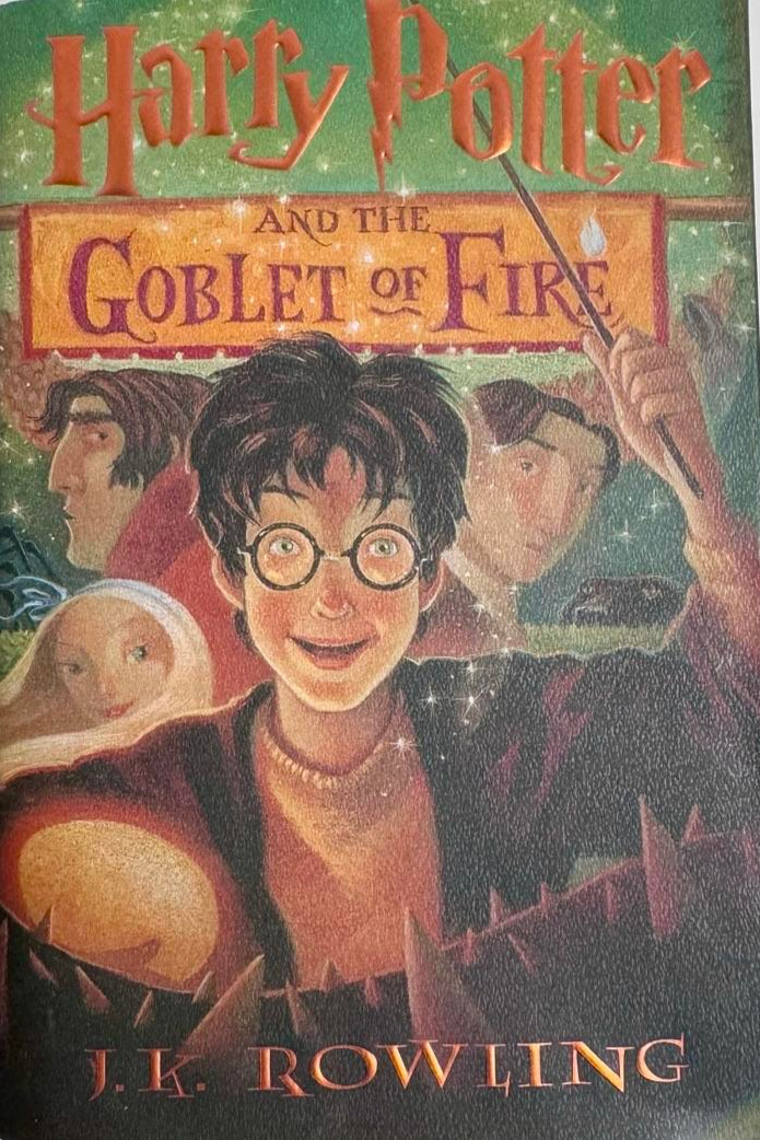 Daniel Radcliffe Autographed Book Goblet Of Fire - JSA COA #02