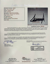 Donald Trump Autographed Book Letters to Trump Signed Hardcover - JSA COA #02