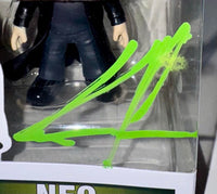 Keanu Reeves Signed Funko Pop #1172 "Neo" Matrix (Green Ink) - PSA COA
