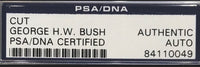 President George Bush Cut Signature Card Slabbed - PSA/DNA