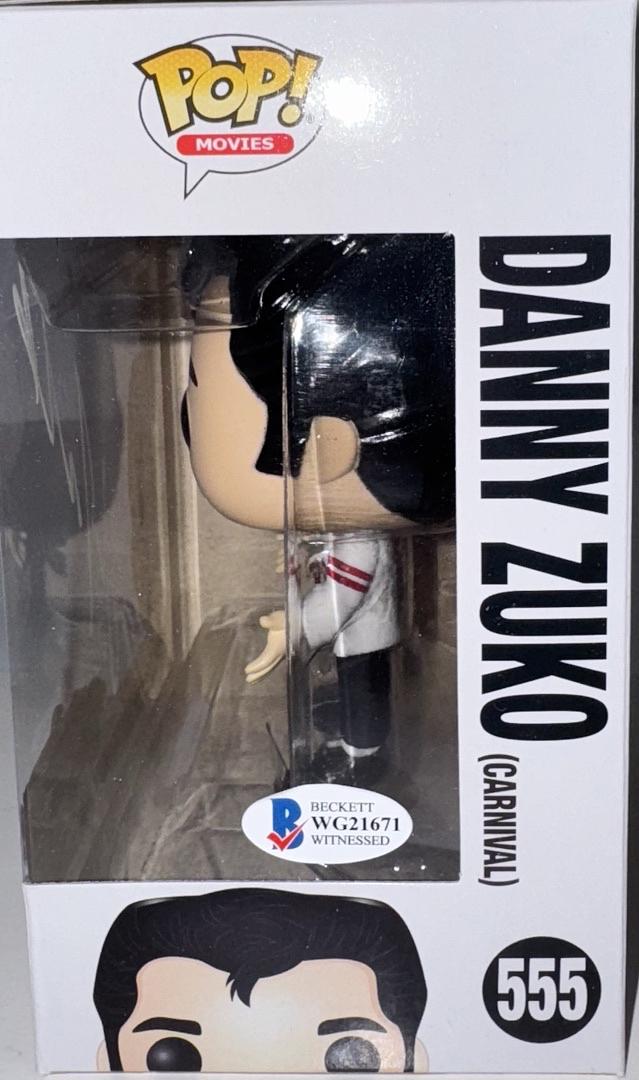 John Travolta Signed Funko Pop #555 Danny Zuko (Grease)  - Beckett COA