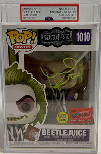 Michael Keaton Signed Funko Pop #1010 (Beetlejuice) Celebrity Authentics / PSA Graded and Encapsulated Near Mint
