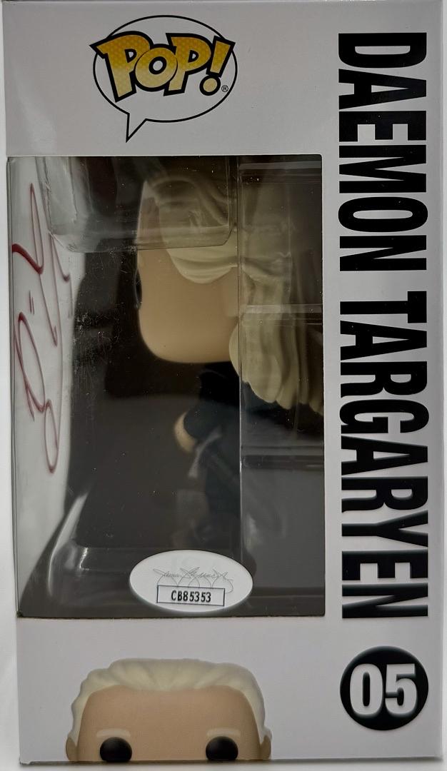 Matt Smith Signed Funko Pop #05 Daemon Targaryen (GOTG - House Of The Dragon)  - JSA COA #03