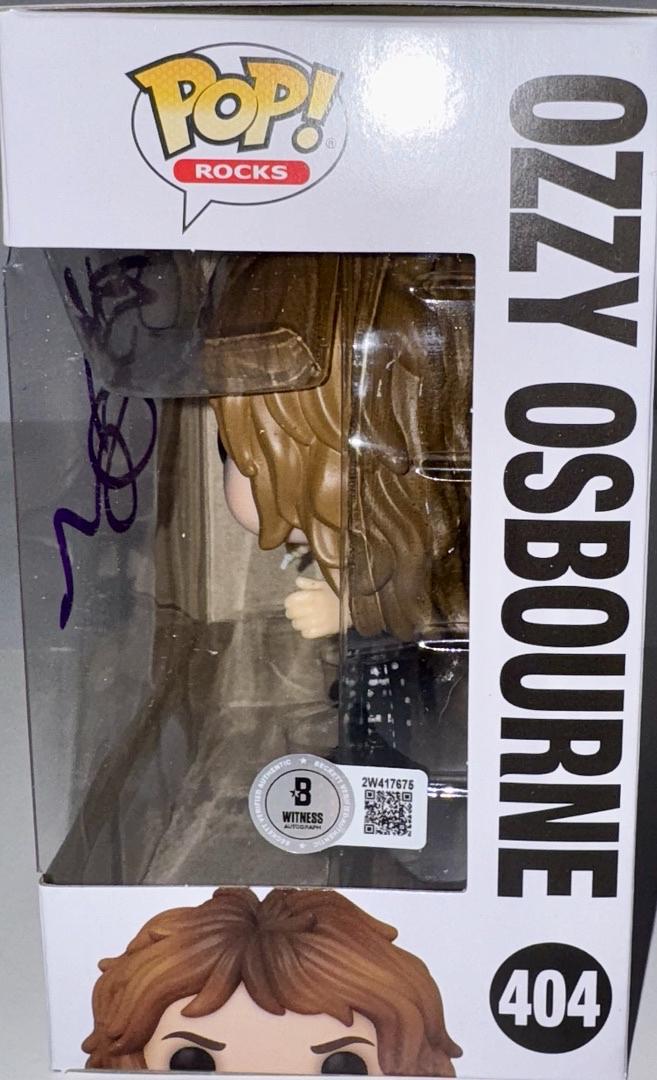 Ozzy Osbourne Signed Funko Pop #404 (Purple Ink) -  Beckett COA