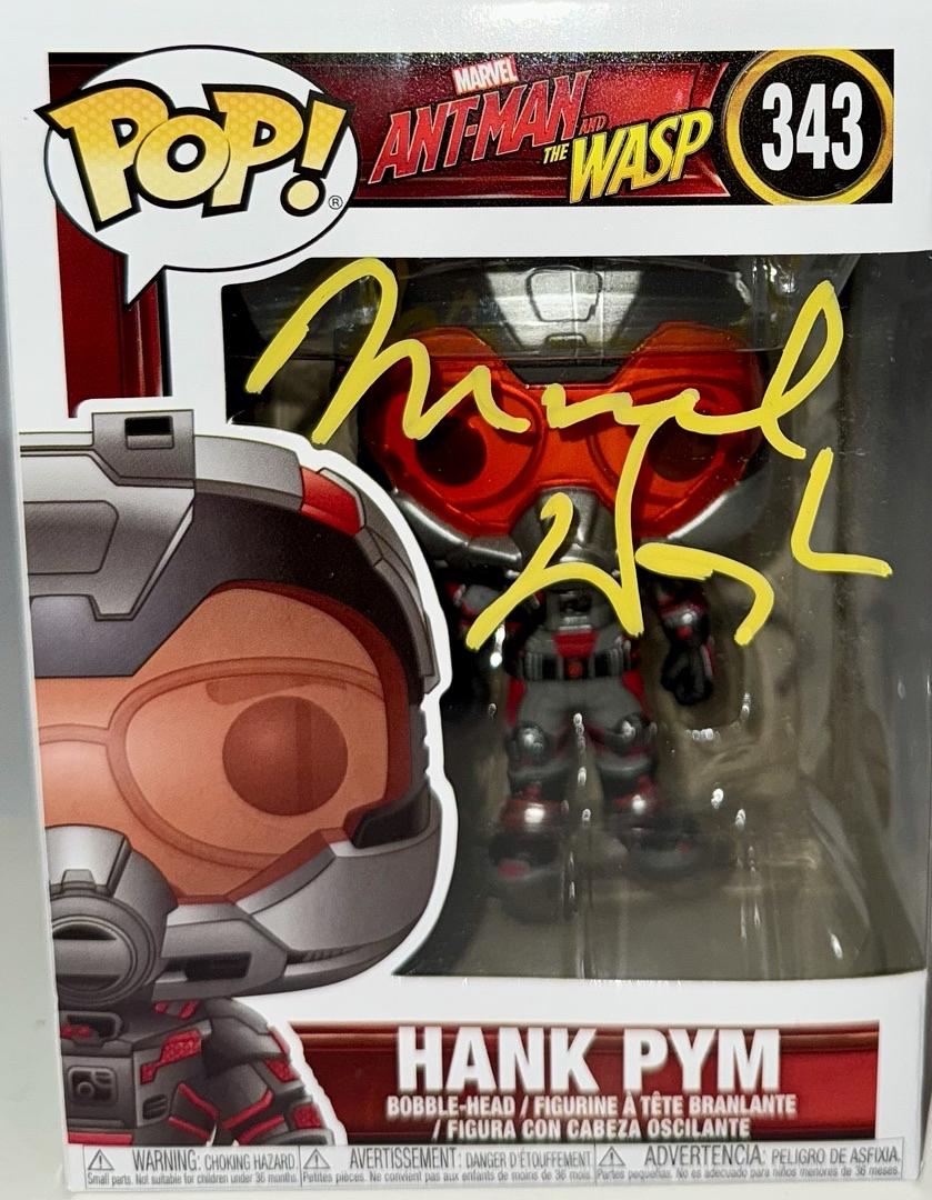 Michael Douglas Signed Funko Pop #343 "Hank Pym" (Ant-Man) - Beckett COA #06