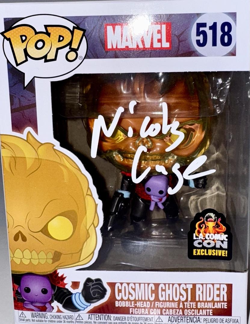 Nicholas Cage Signed Limited Edition Funko Pop #518 (Cosmic Ghost Rider) - Celebrity Authentics