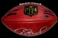 Tom Brady Autographed NFL Duke Official Football TriStar & GOAT COA