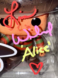 Lisa Wilcox Signed Funko Pop #02 "Freddy Krueger" w/Character Inscription (Nightmare On Elm Street) - SWAU #02