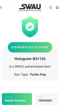 Natalie Portman Signed Funko Pop #1046 Thor Love & Thunder - SWAU COA