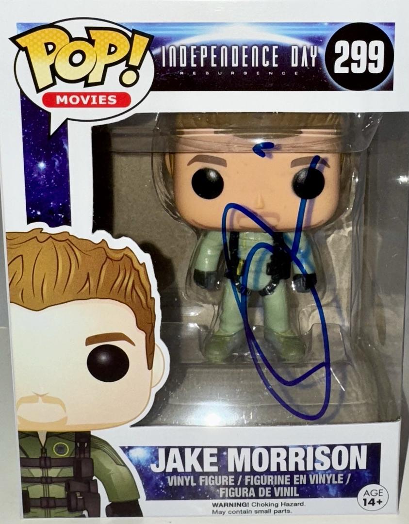 Liam Hemsworth Signed Funko Pop #299 "Jake Morrison" (Independence Day) - Beckett COA