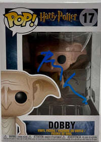 Toby Jones Signed Funko Pop #17 Dobby (Harry Potter)  - Beckett COA #01