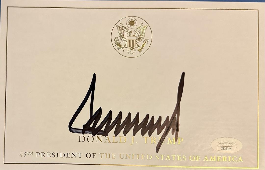 Donald Trump Autographed Save America Book Signed Hardcover - JSA COA #02