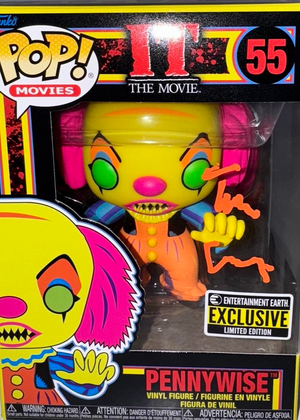 Tim Curry Signed Funko Pop #55 "Pennywise" (IT) Entertainment Earth Exclusive - Beckett COA #03