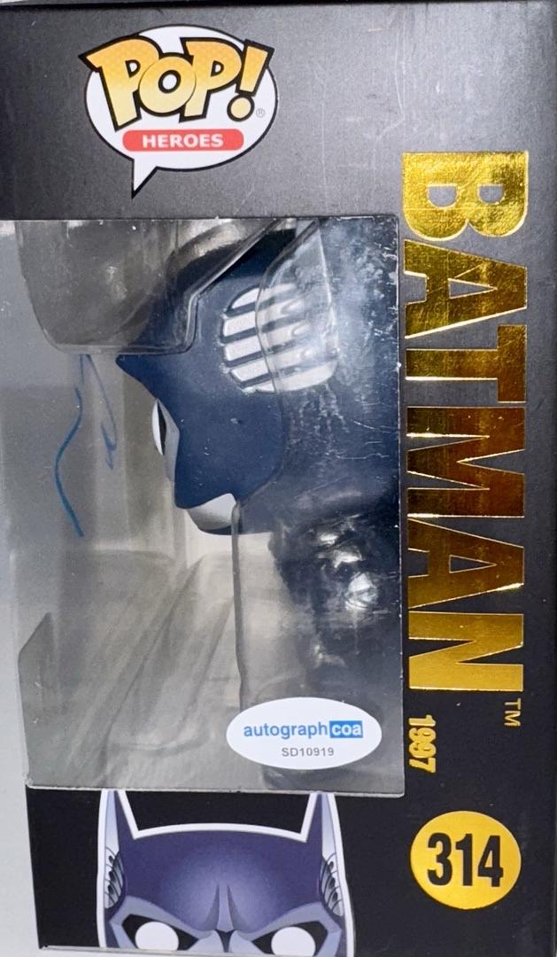 George Clooney Signed Funko Pop #314 Batman (Blue Ink) - ACOA #6